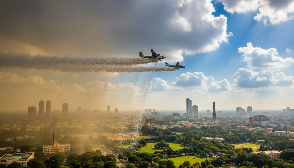 Yeni Delhi'de Yapay Yağmur ile Hava Kirliliği Mücadelesi