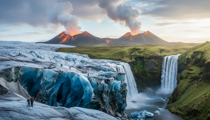 İzlanda'nın Doğal Güzellikleri: Buzullar ve Volkanlar